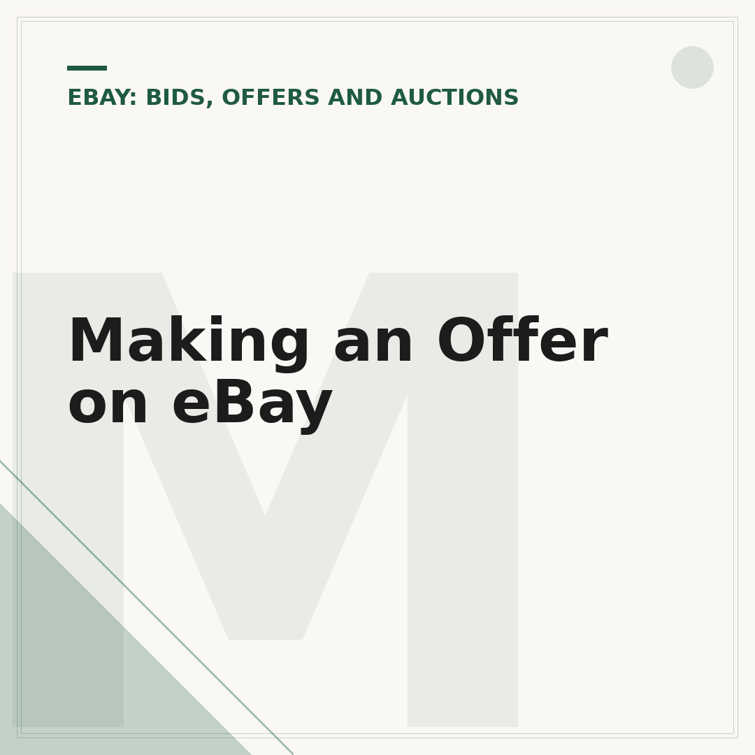 Making an Offer on eBay