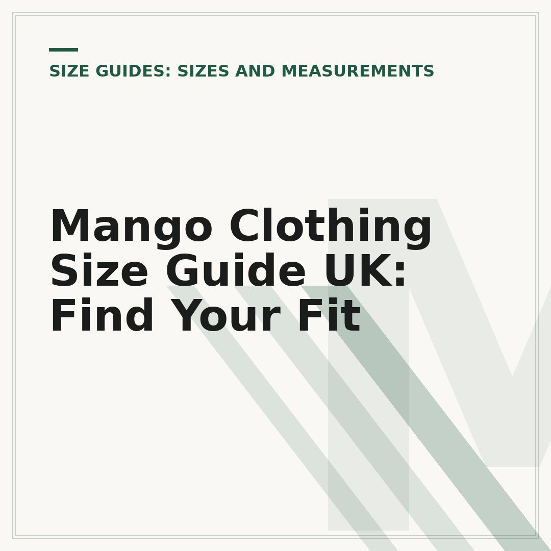 Mango Clothing Size Guide UK: Find Your Fit