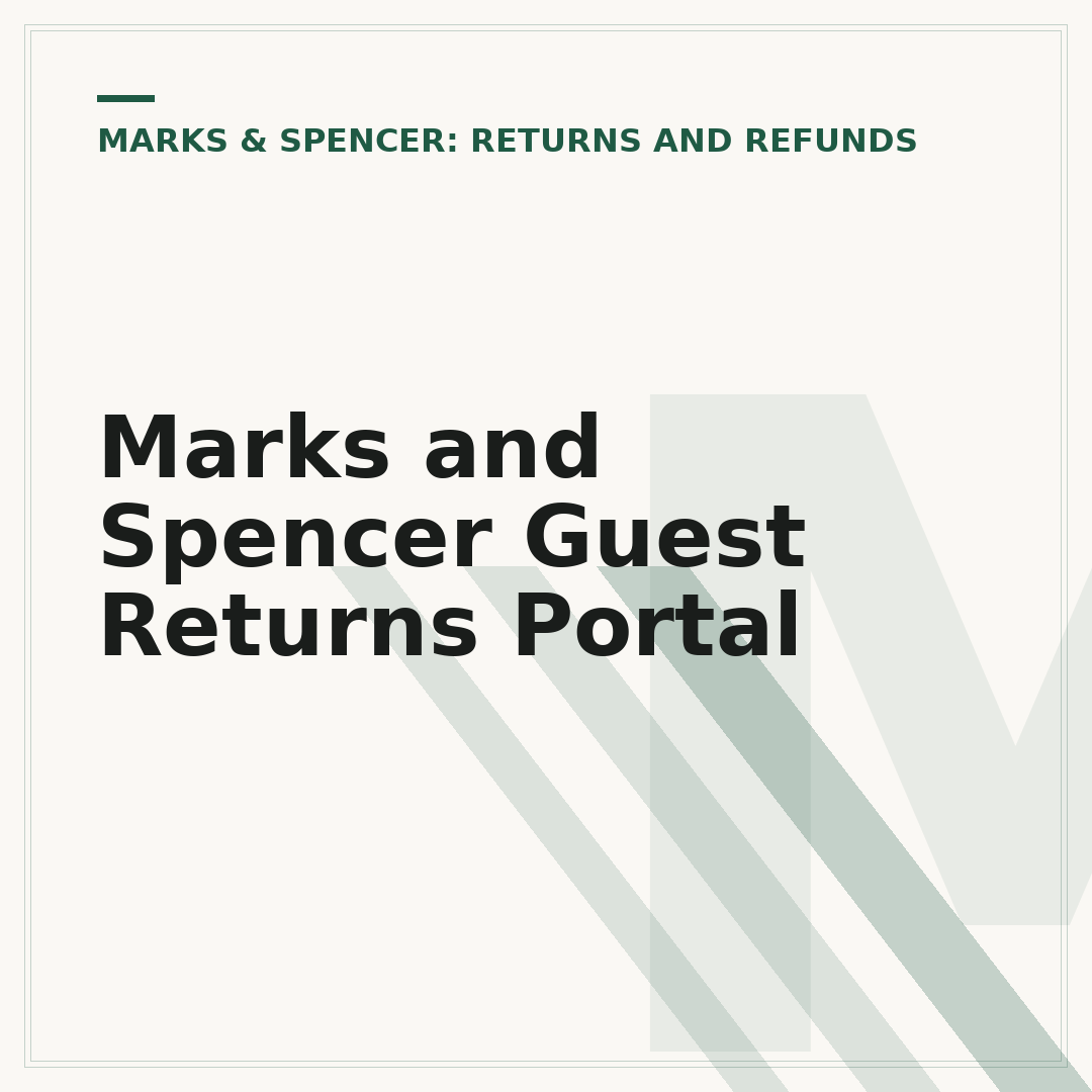 Marks and Spencer Guest Returns Portal