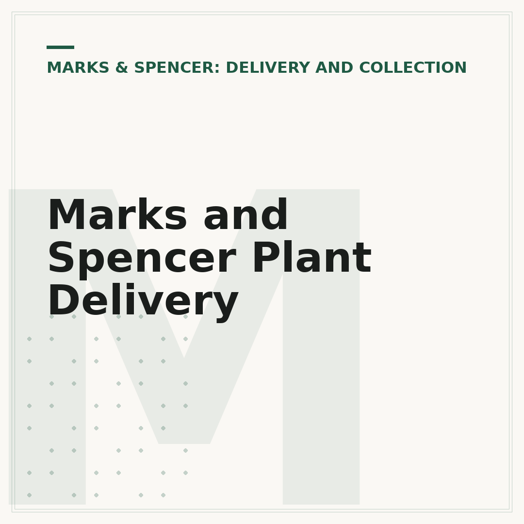 Marks and Spencer Plant Delivery