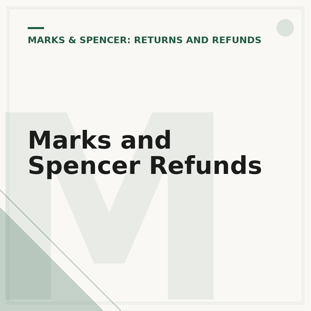 Marks and Spencer Refunds