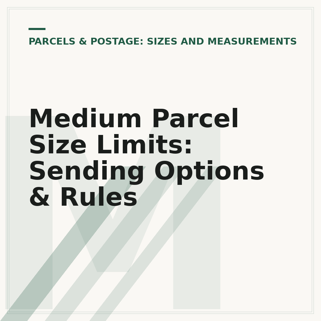 Medium Parcel Size Limits: Sending Options & Rules