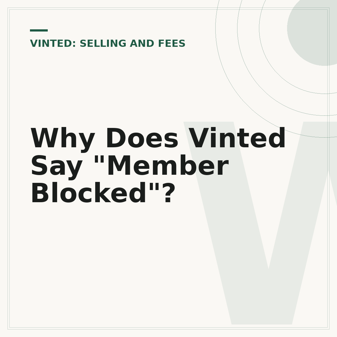 Why Does Vinted Say "Member Blocked"?