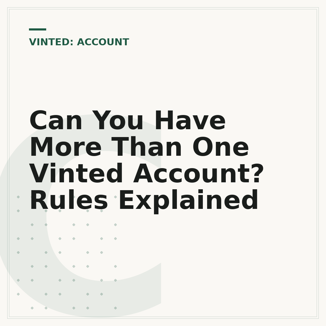 Can You Have More Than One Vinted Account? Rules Explained