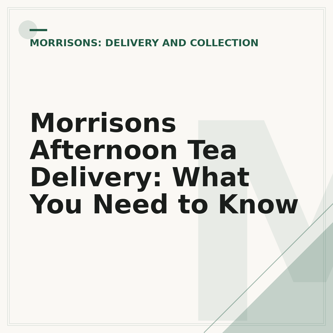 Morrisons Afternoon Tea Delivery: What You Need to Know