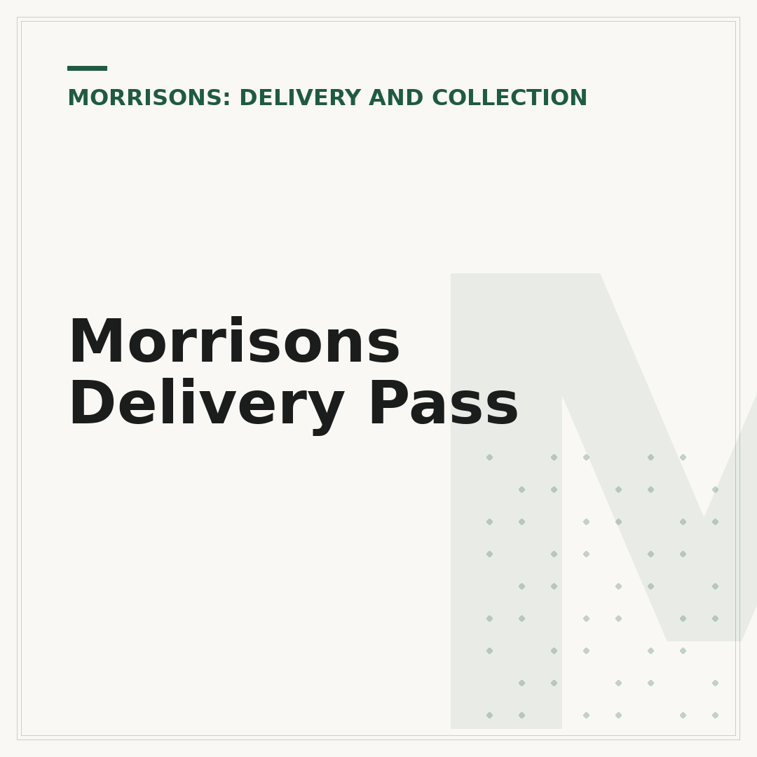 Morrisons Delivery Pass