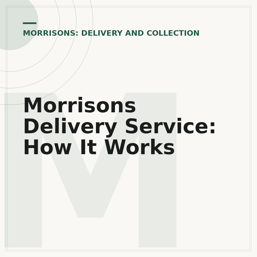Morrisons Delivery Service: How It Works