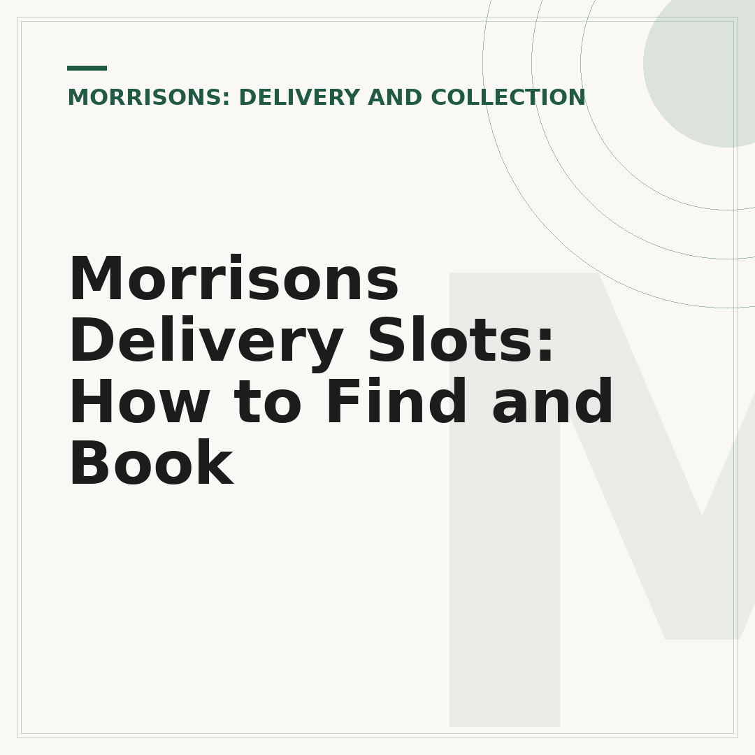 Morrisons Delivery Slots: How to Find and Book