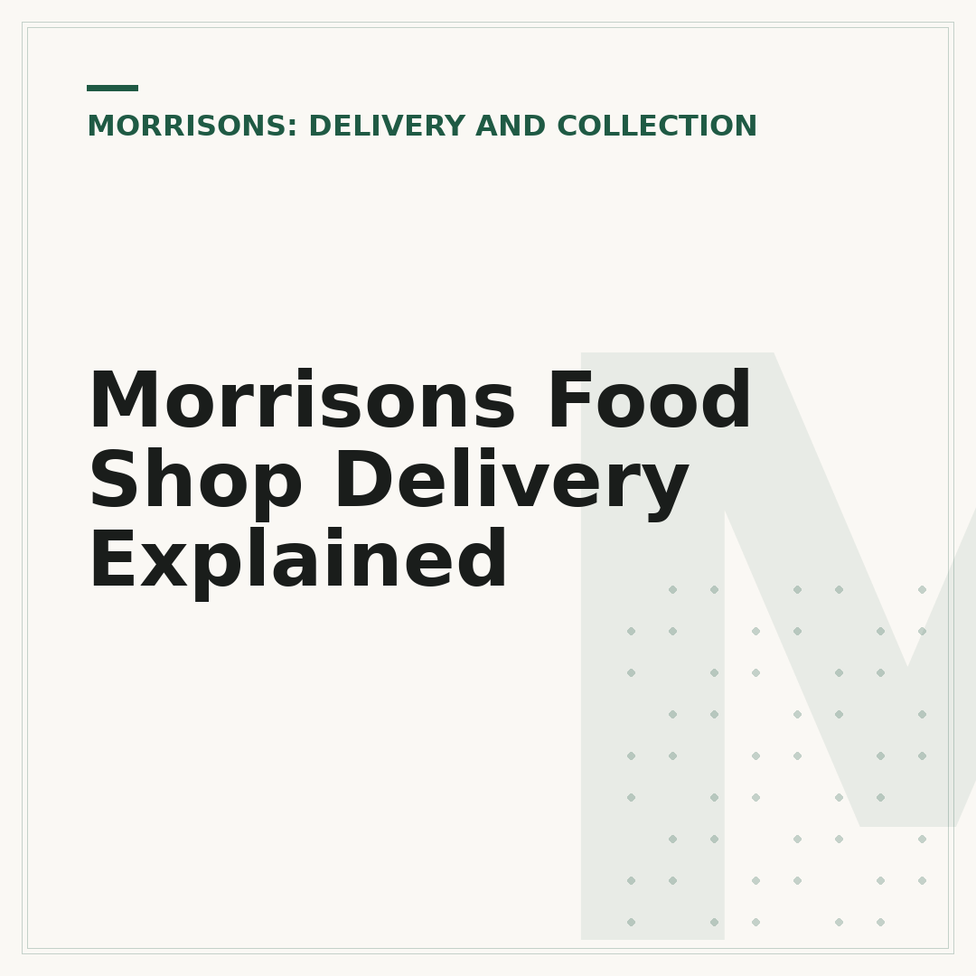 Morrisons Food Shop Delivery Explained