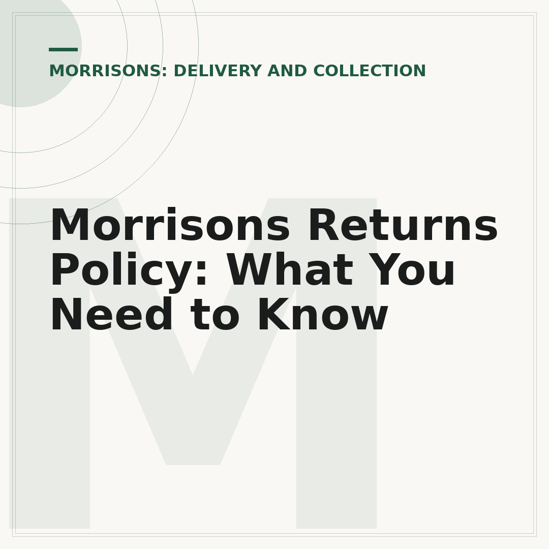 Morrisons Returns Policy: What You Need to Know