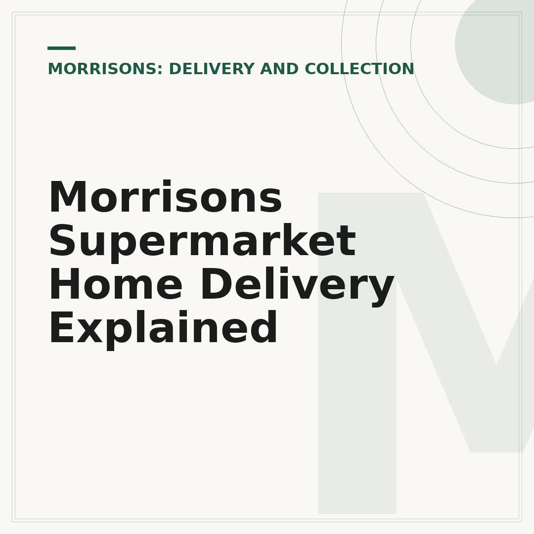 Morrisons Supermarket Home Delivery Explained