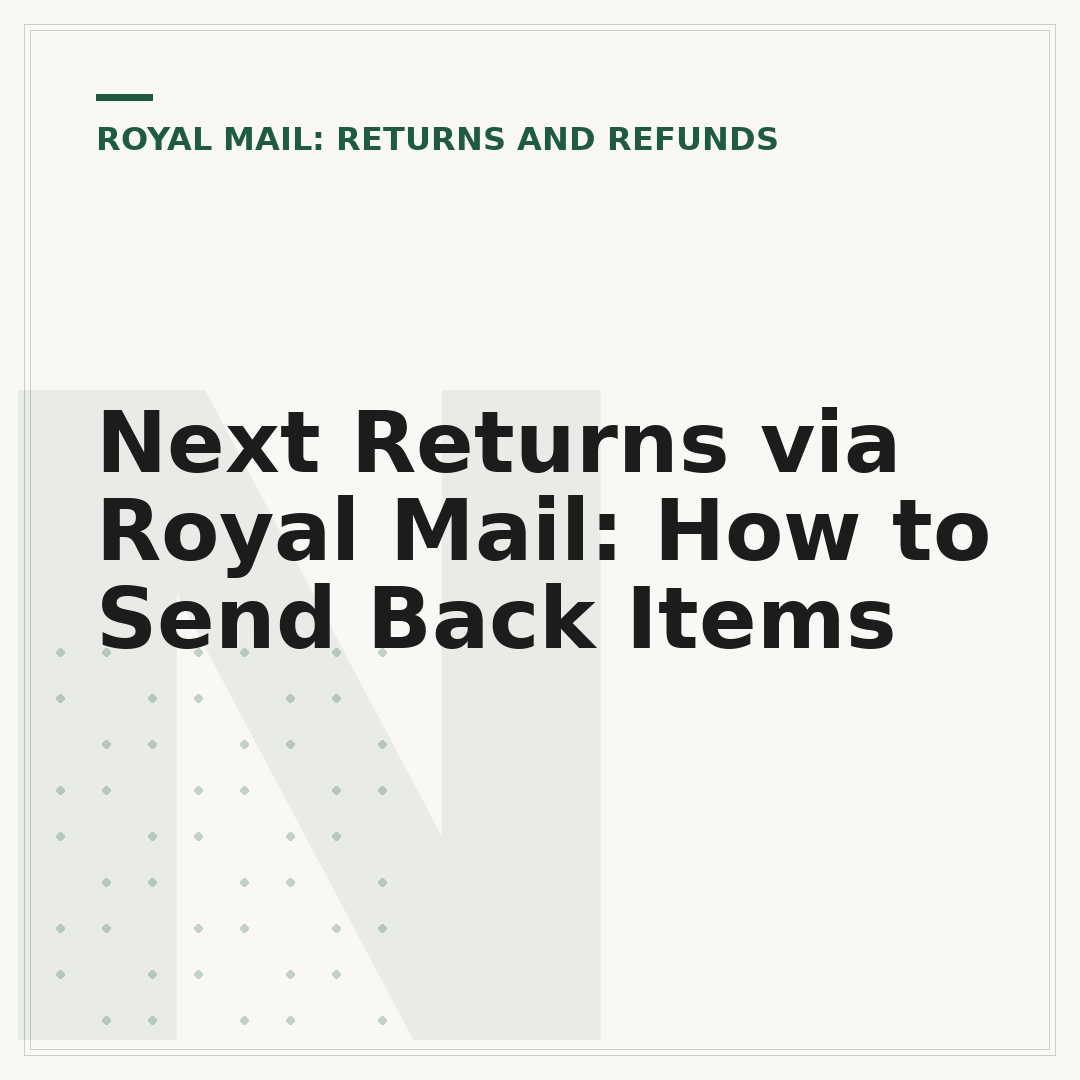Next Returns via Royal Mail: How to Send Back Items