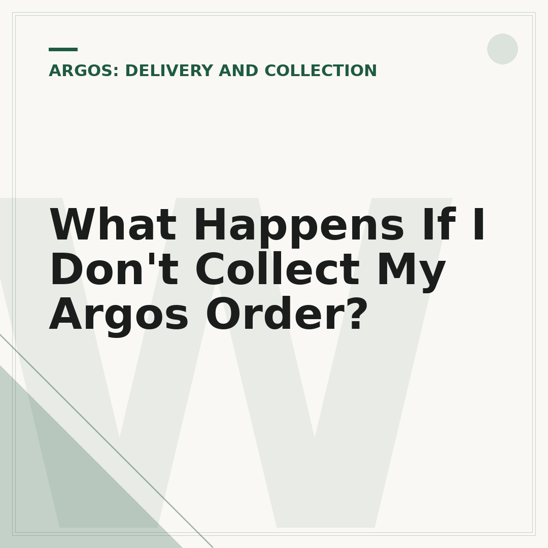 What Happens If I Don't Collect My Argos Order?