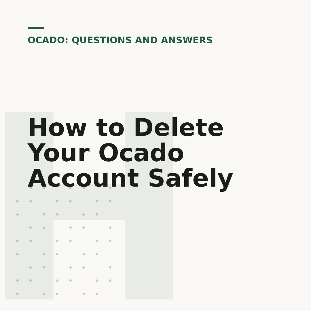 How to Delete Your Ocado Account Safely