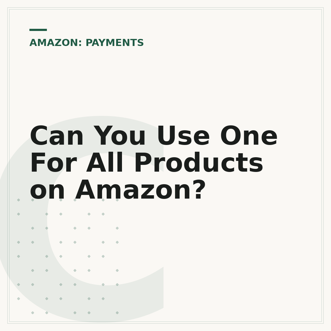 Can You Use One For All Products on Amazon?