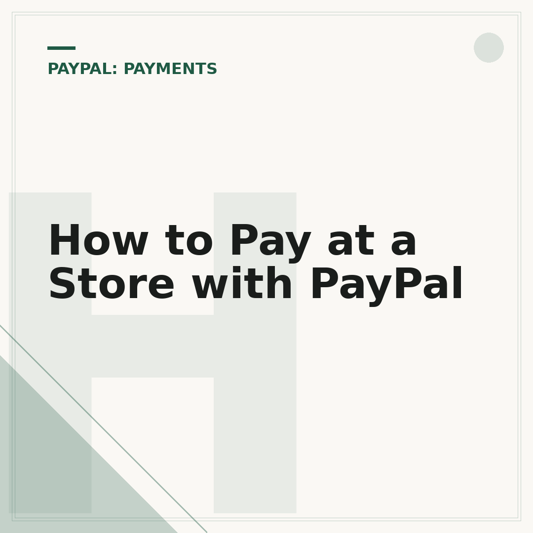 How to Pay at a Store with PayPal