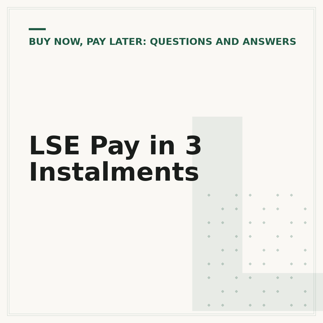 LSE Pay in 3 Instalments