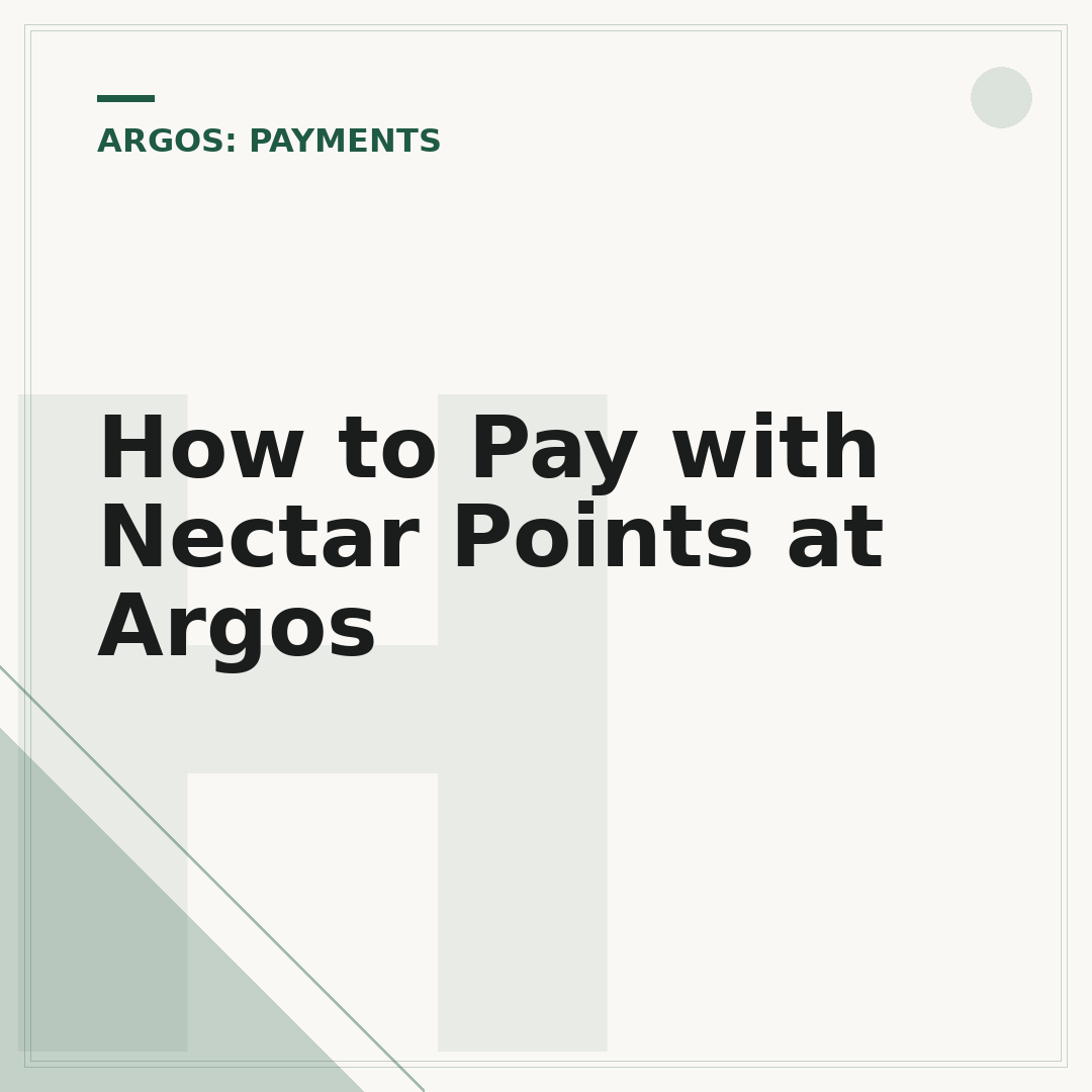 How to Pay with Nectar Points at Argos