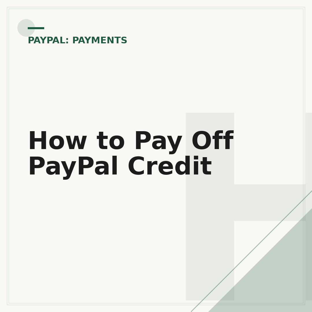 How to Pay Off PayPal Credit