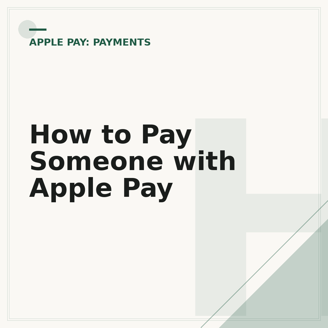 How to Pay Someone with Apple Pay