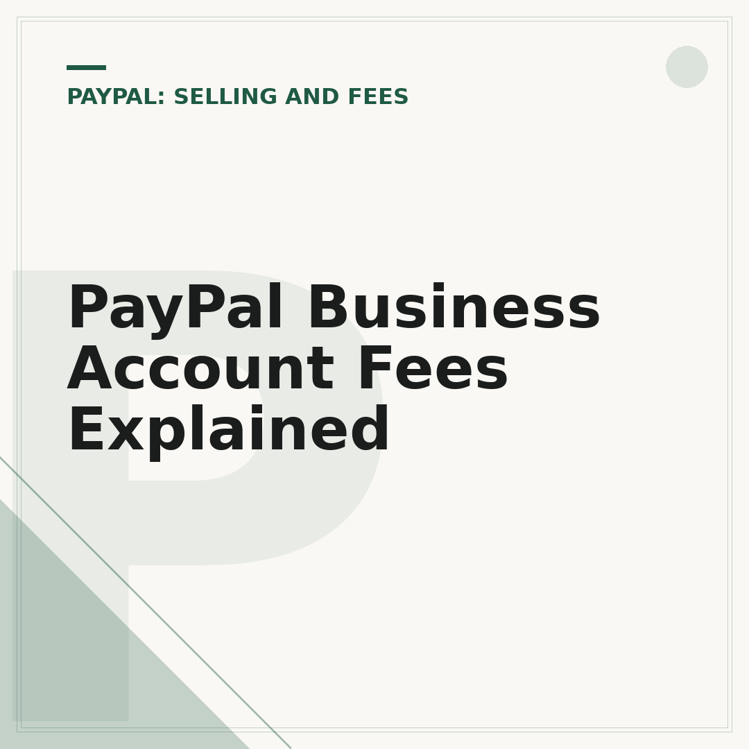 PayPal Business Account Fees Explained