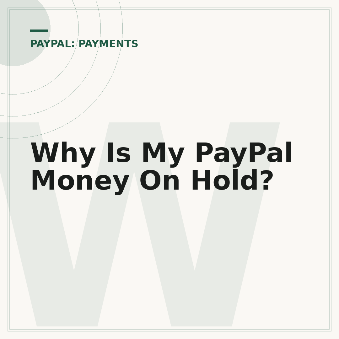 Why Is My PayPal Money On Hold?