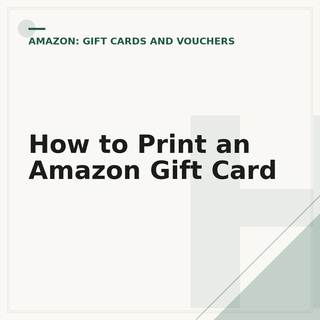 How to Print an Amazon Gift Card