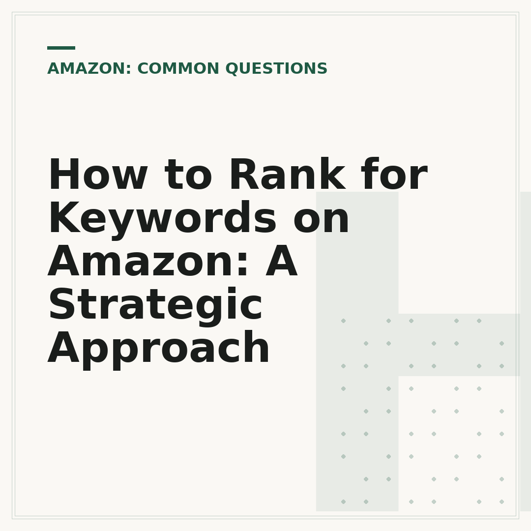 How to Rank for Keywords on Amazon: A Strategic Approach