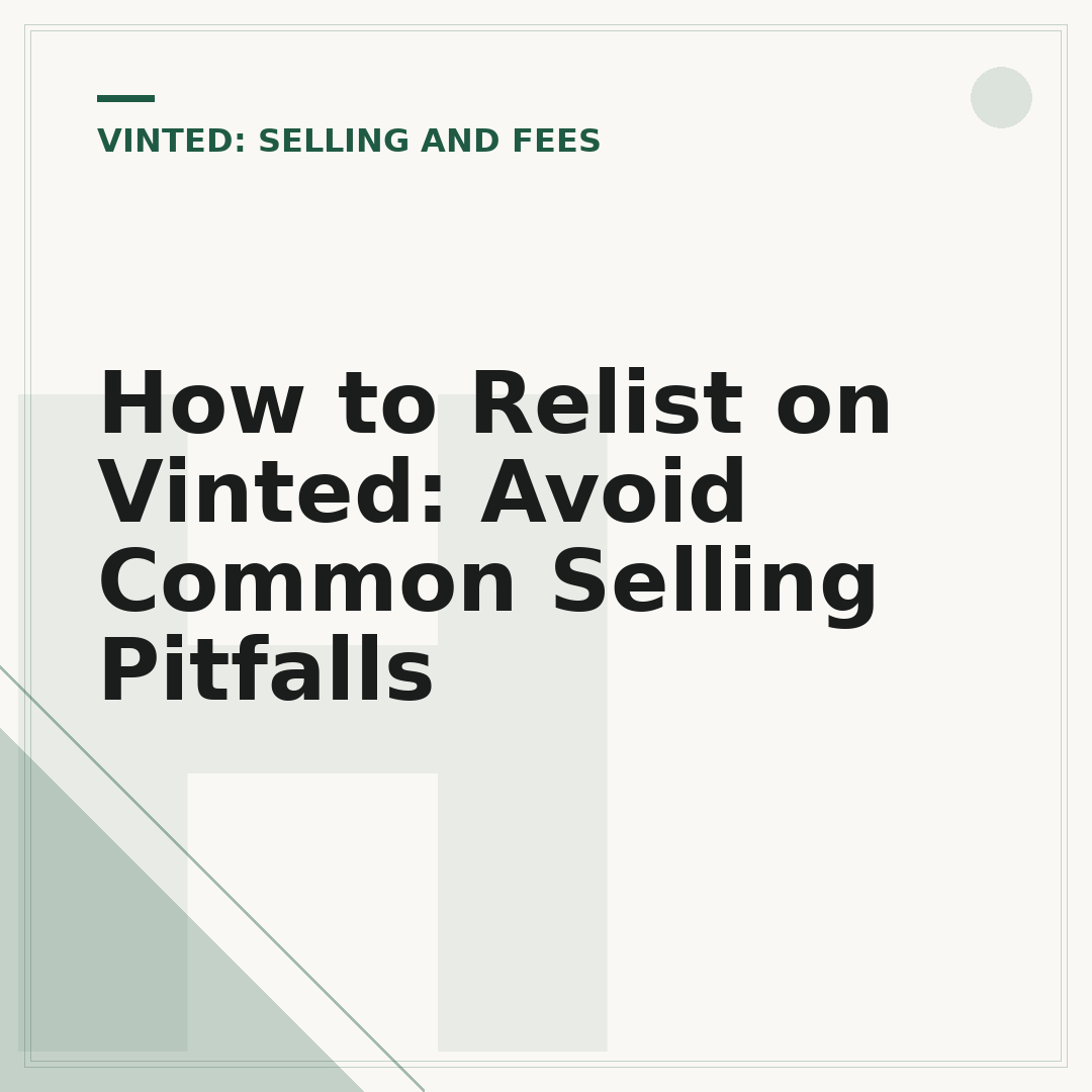 How to Relist on Vinted: Avoid Common Selling Pitfalls