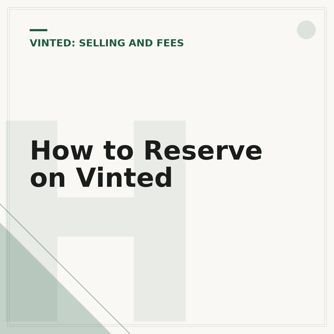 How to Reserve on Vinted