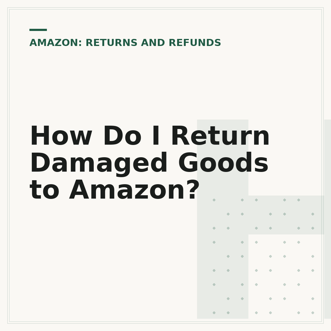 How Do I Return Damaged Goods to Amazon?