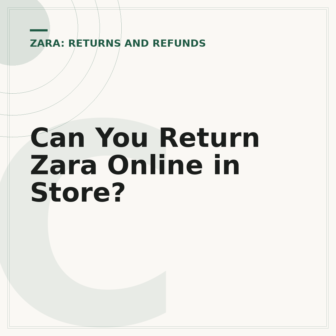 Can You Return Zara Online in Store?