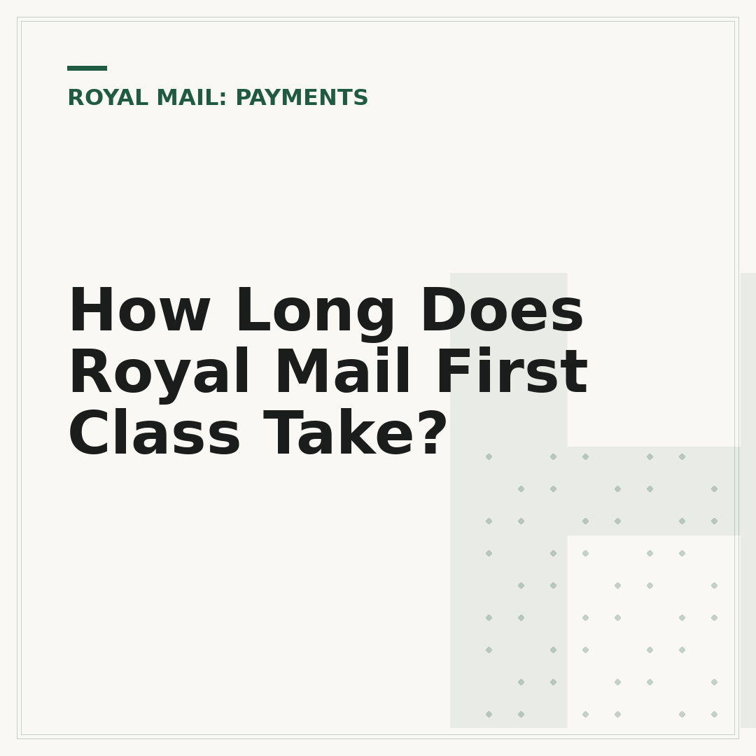 How Long Does Royal Mail First Class Take?