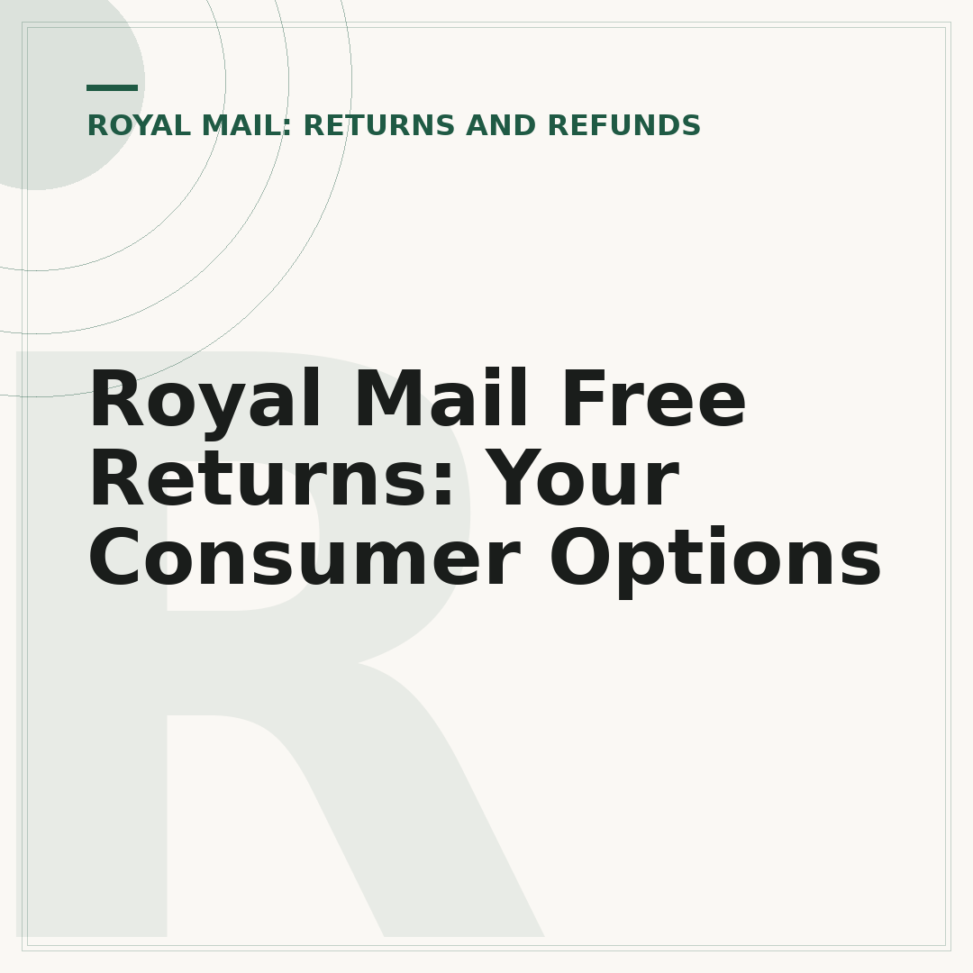 Royal Mail Free Returns: Your Consumer Options