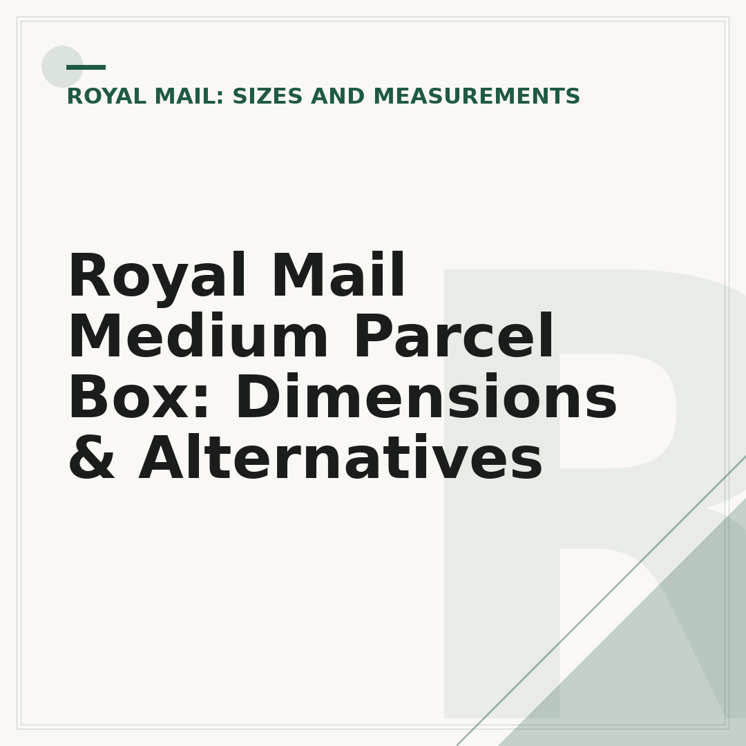 Royal Mail Medium Parcel Box: Dimensions & Alternatives
