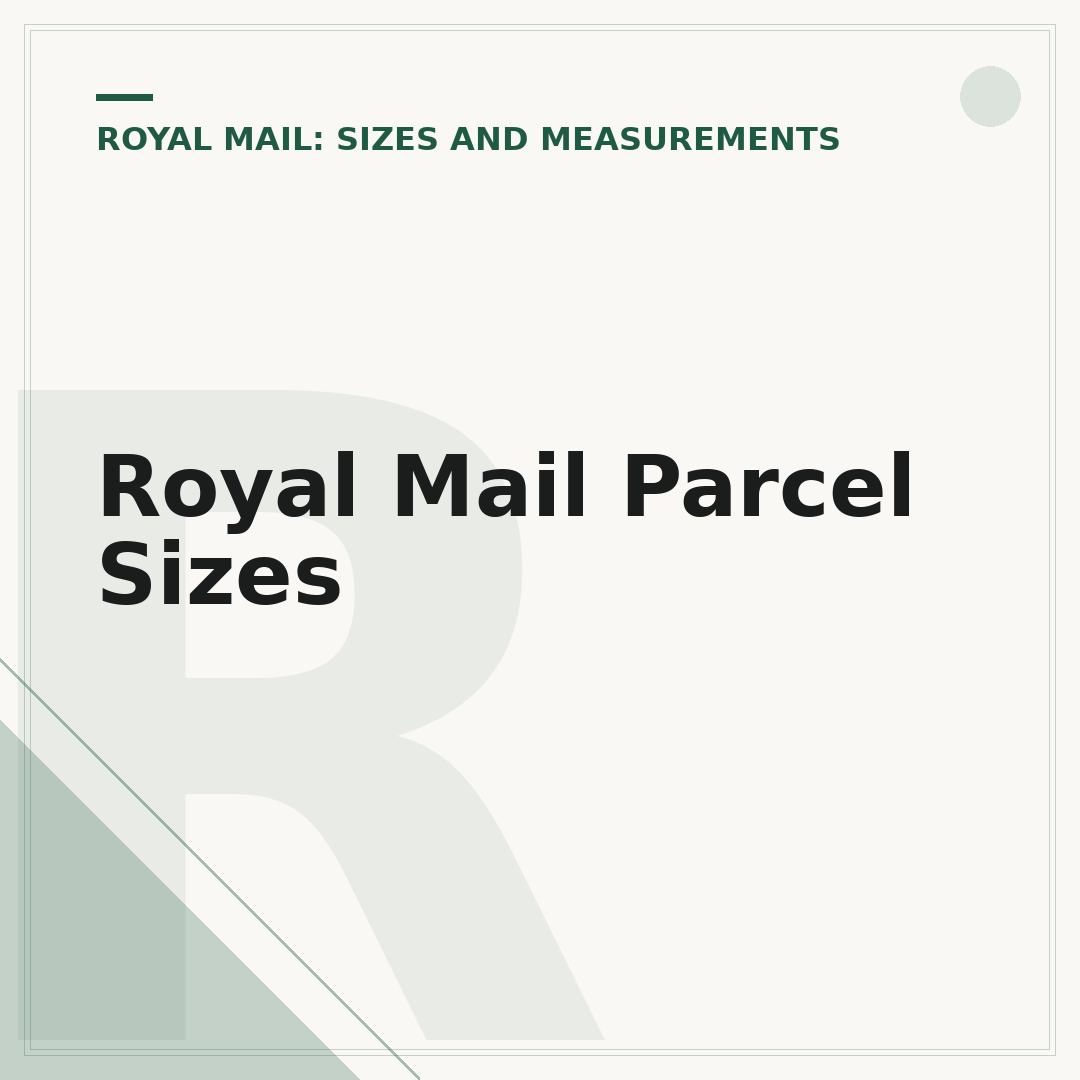 Royal Mail Parcel Sizes