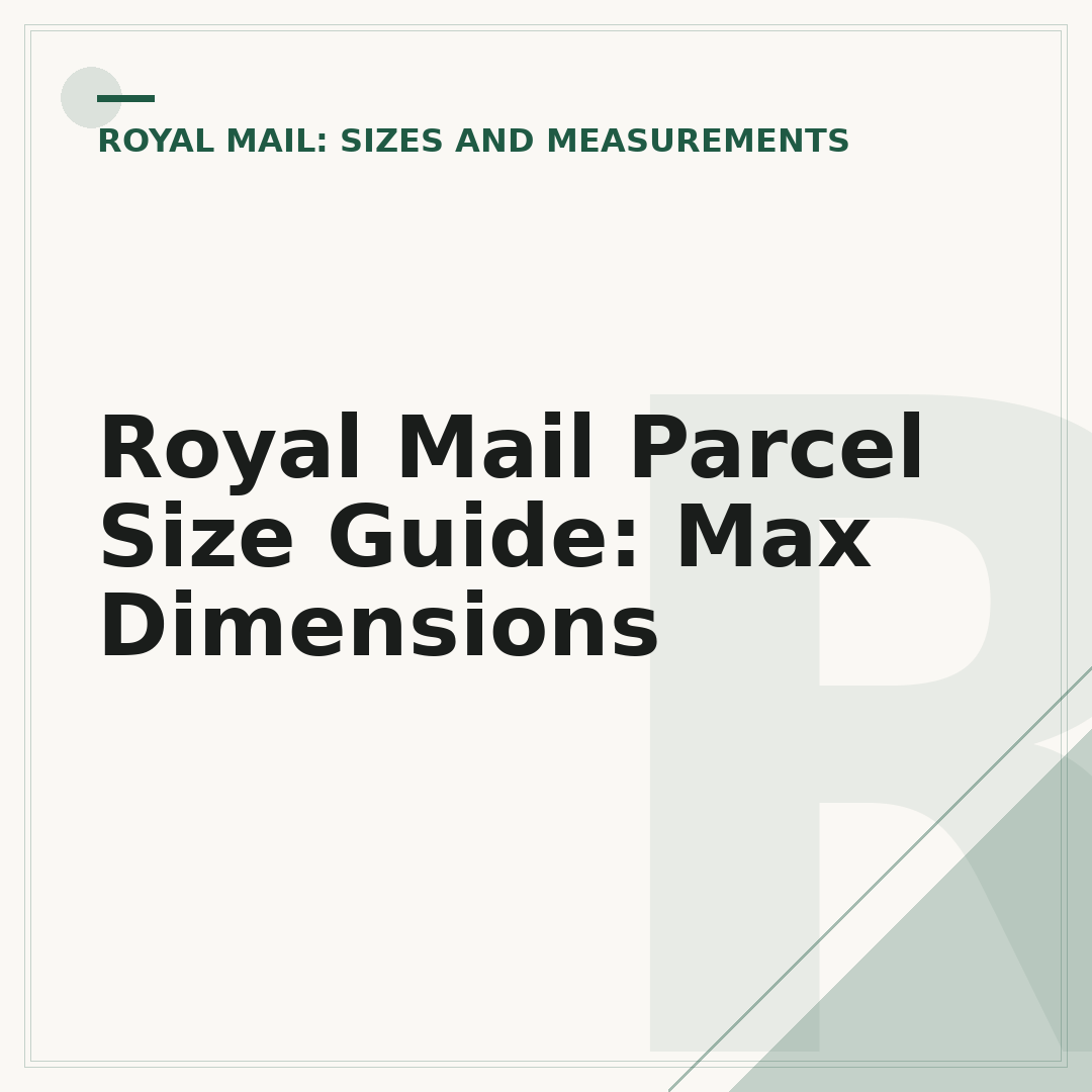Royal Mail Parcel Size Guide: Max Dimensions