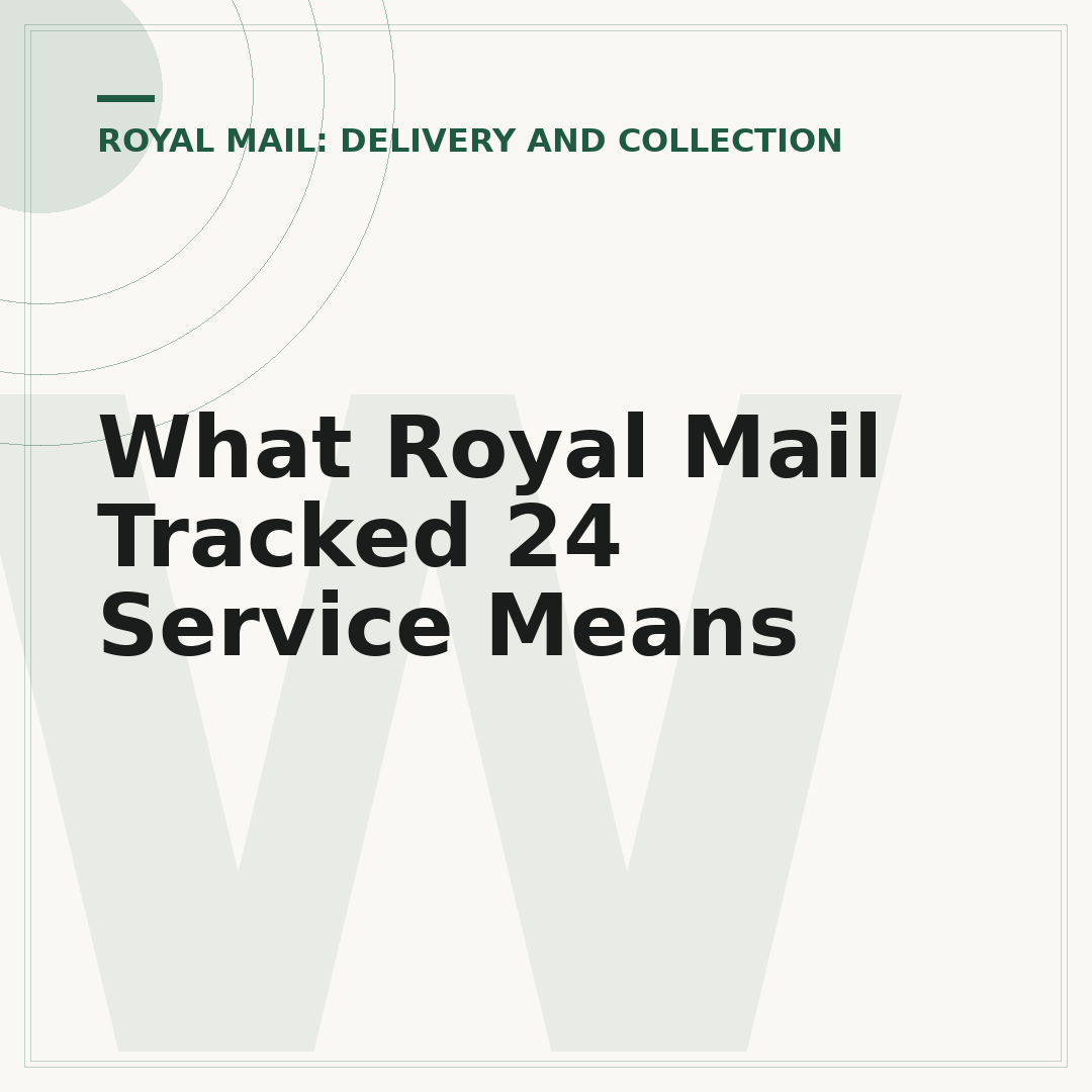 What Royal Mail Tracked 24 Service Means