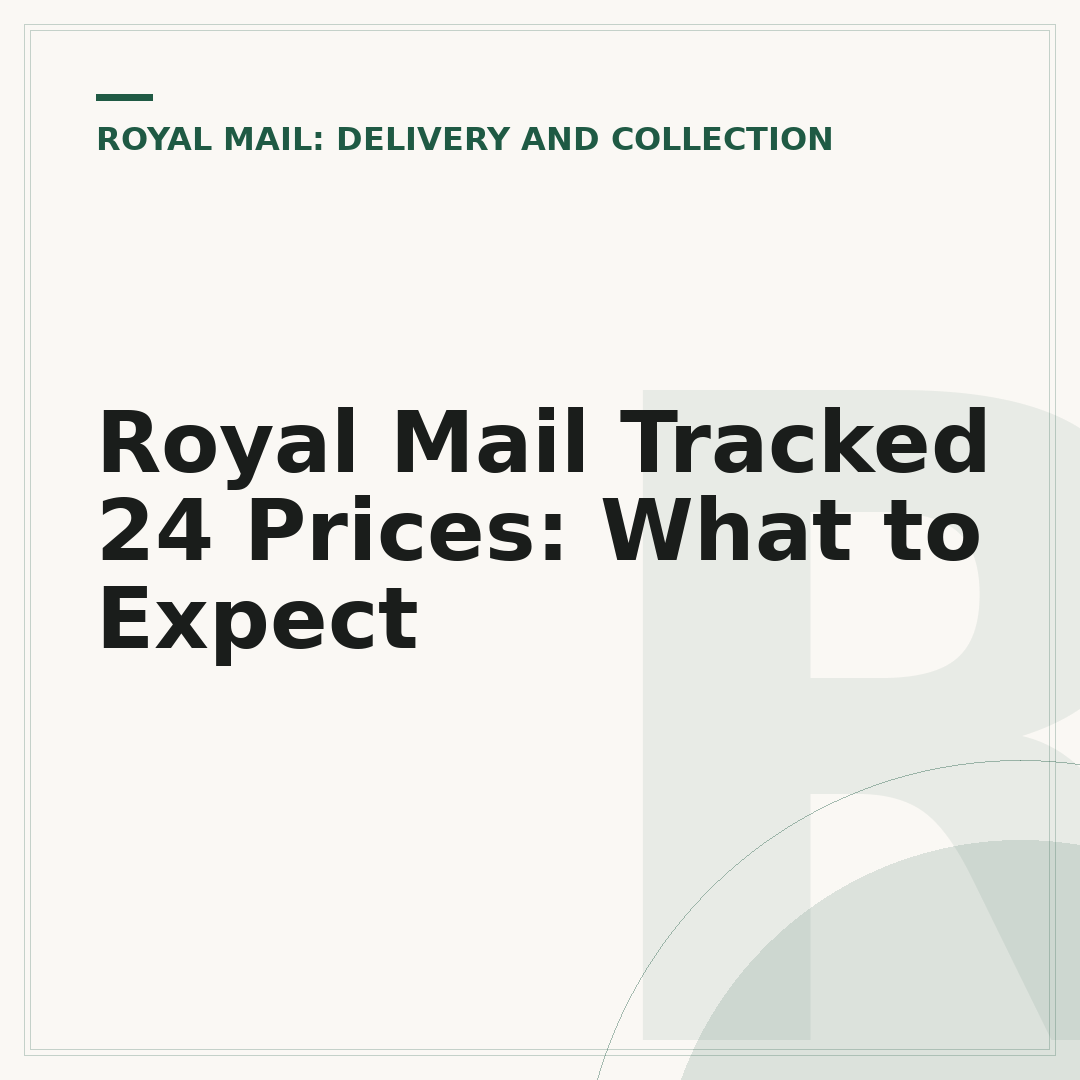 Royal Mail Tracked 24 Prices: What to Expect