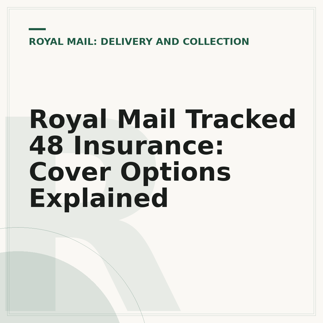 Royal Mail Tracked 48 Insurance: Cover Options Explained