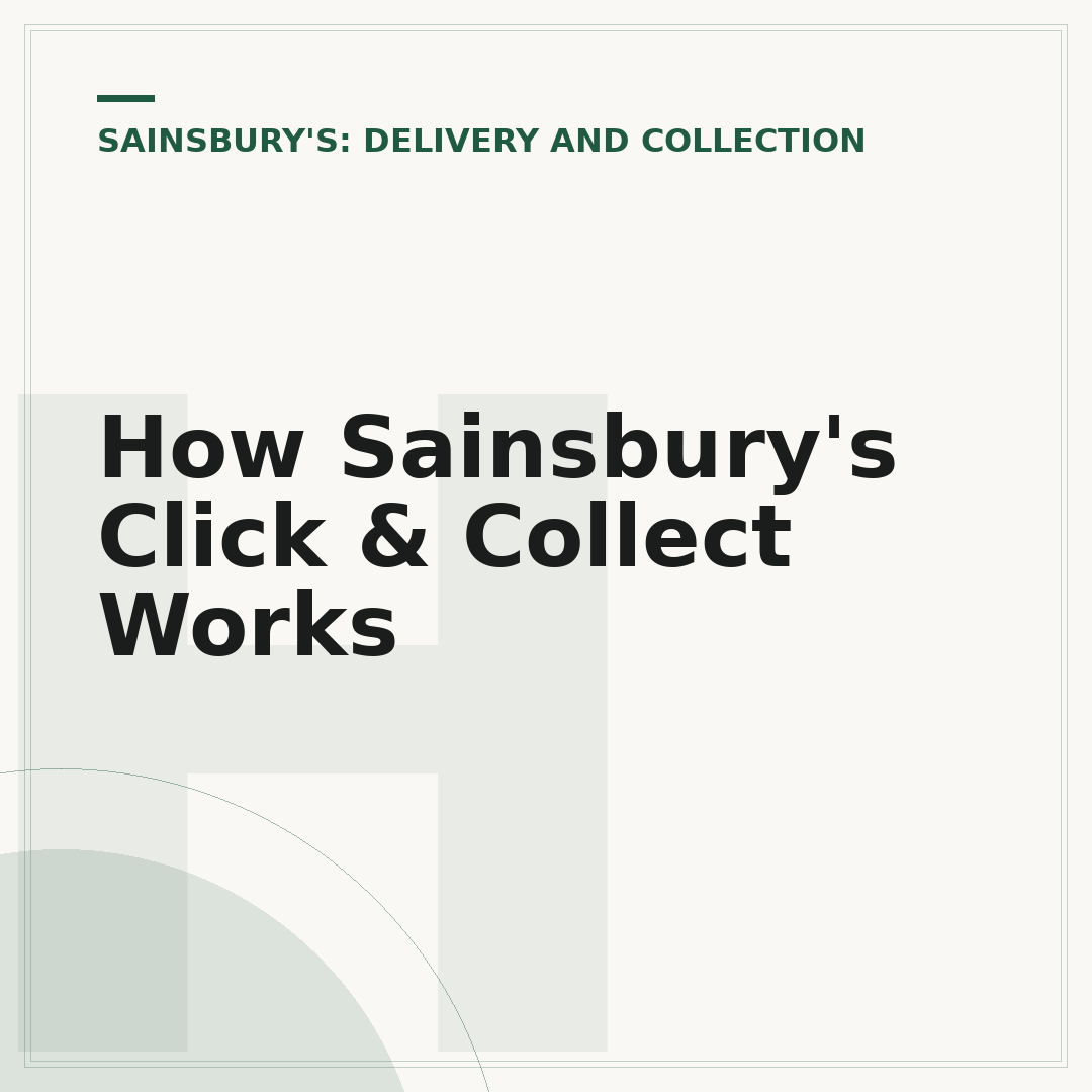 How Sainsbury's Click & Collect Works