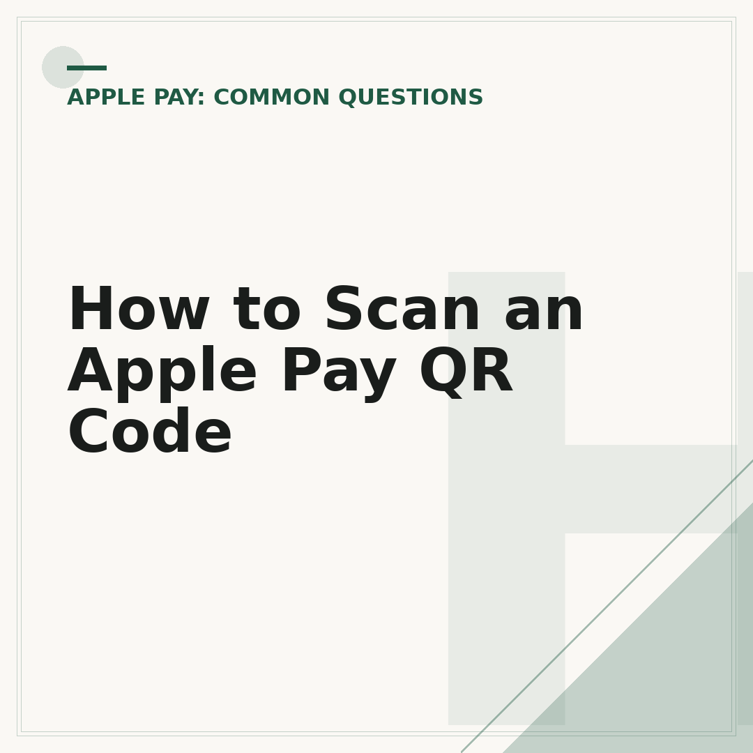 How to Scan an Apple Pay QR Code