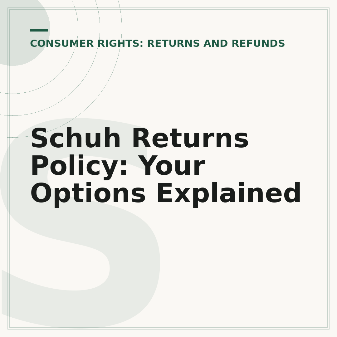 Schuh Returns Policy: Your Options Explained