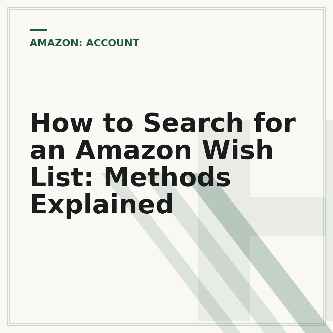 How to Search for an Amazon Wish List: Methods Explained