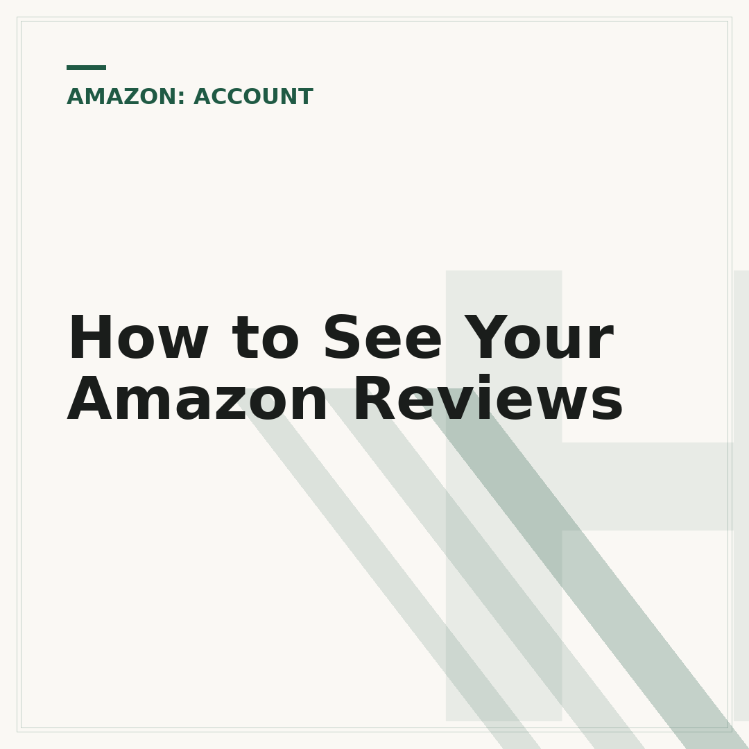 How to See Your Amazon Reviews
