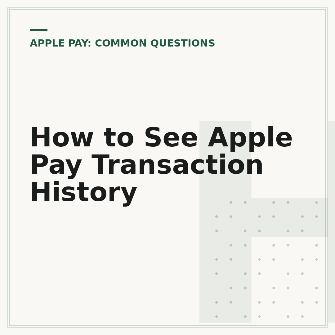 How to See Apple Pay Transaction History