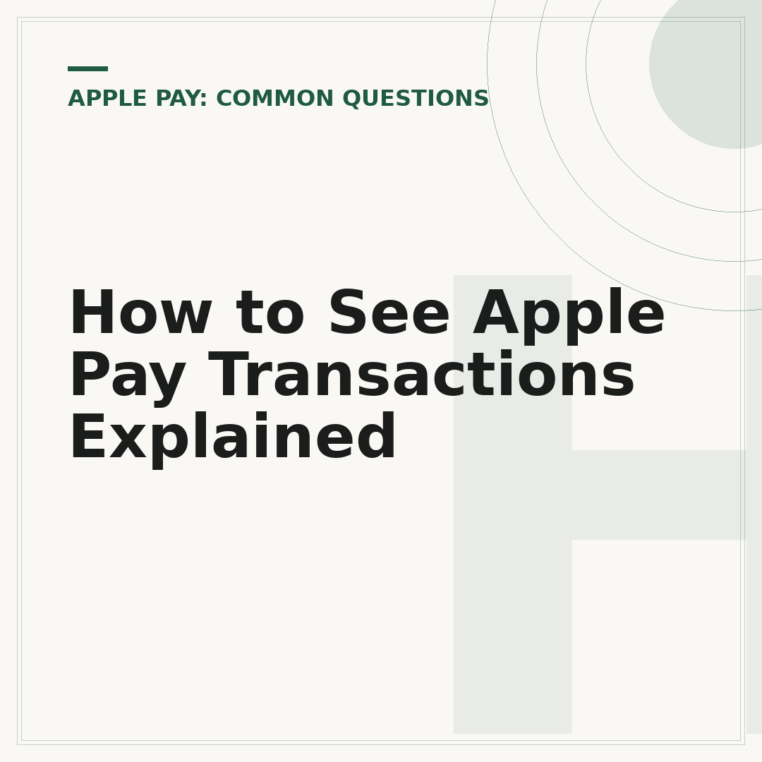 How to See Apple Pay Transactions Explained