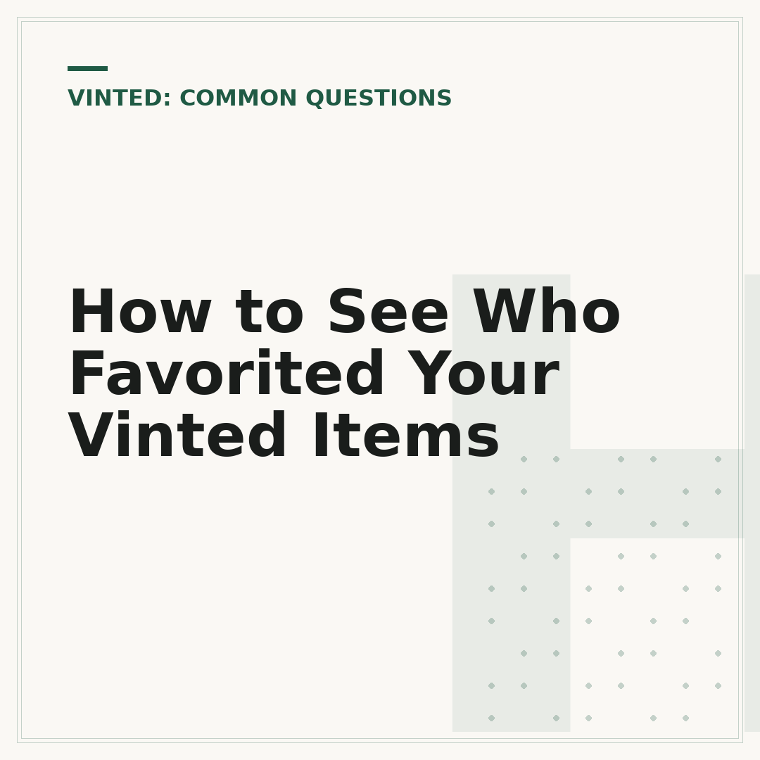 How to See Who Favorited Your Vinted Items
