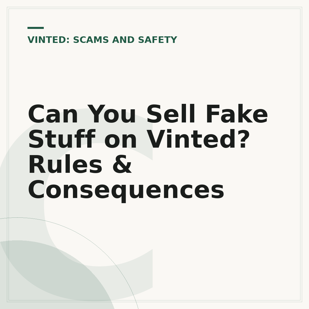 Can You Sell Fake Stuff on Vinted? Rules & Consequences