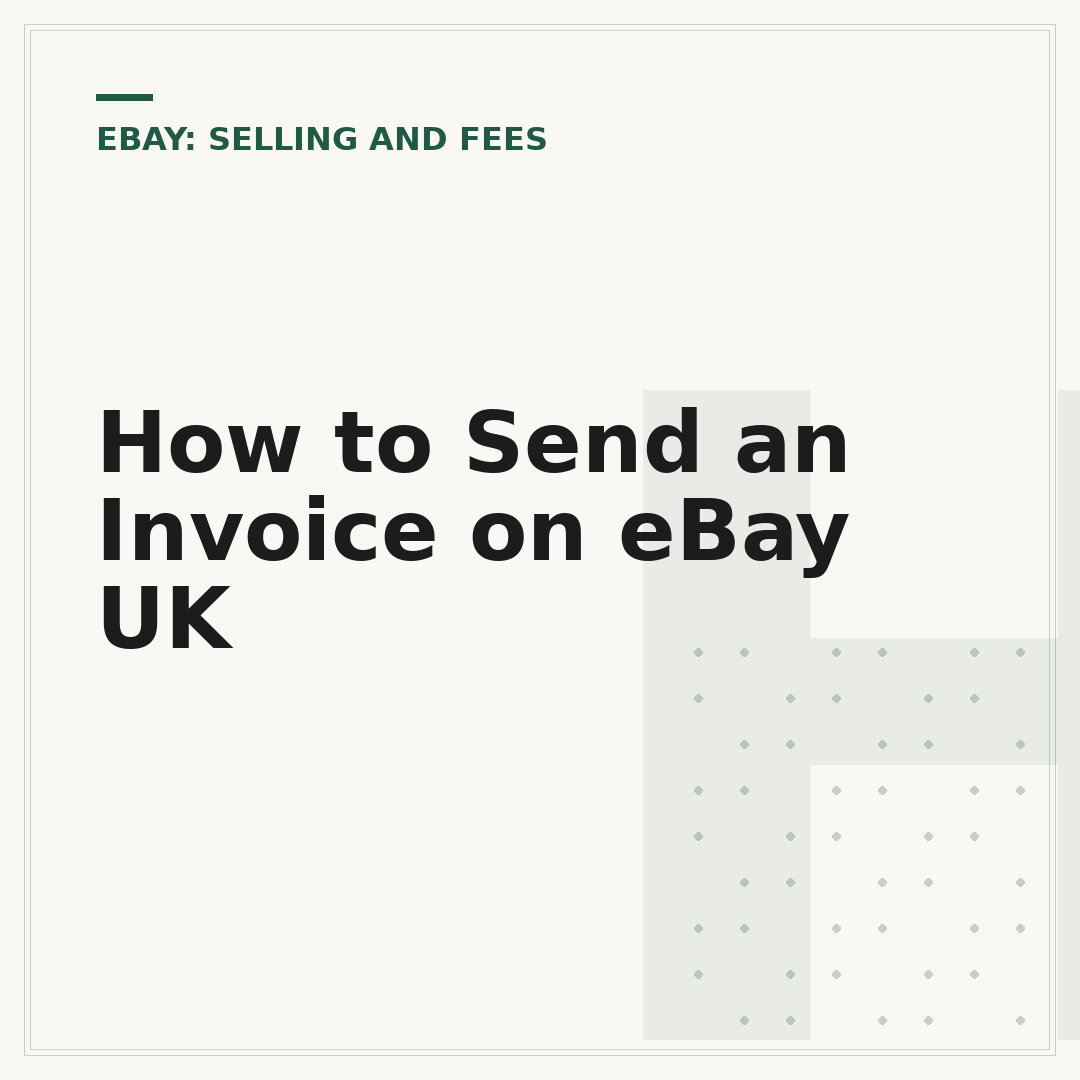 How to Send an Invoice on eBay UK